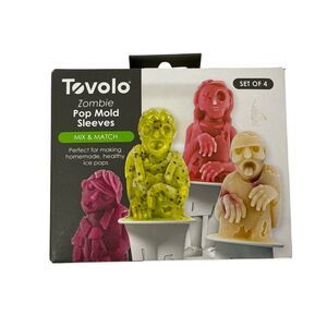 Zombie Ice Molds by Tovolo horror fun pop mold sleeves makes 4 bpa free